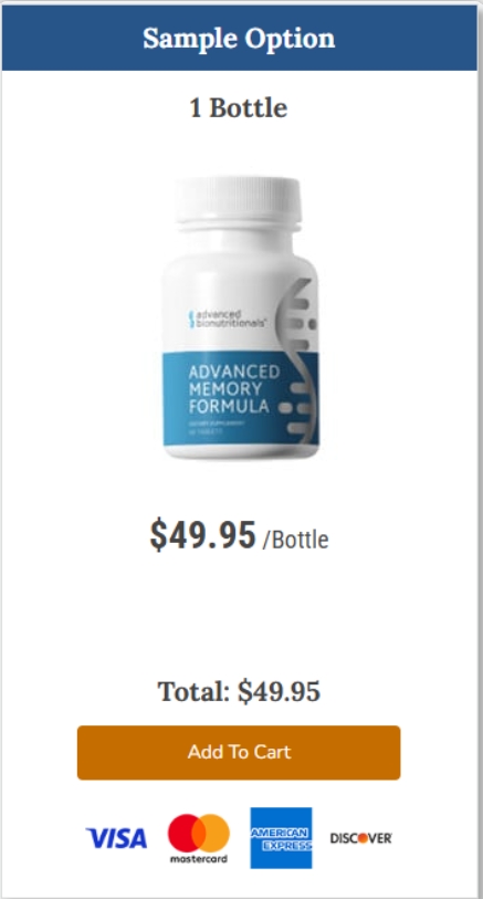 Advanced Memory Formula 2 Bottle